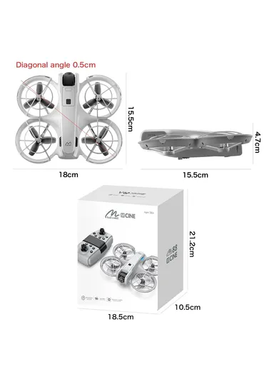 Brushless Drone Optical Flow Positioning Dual Camera HD Aerial Photography Quadcopter, Three Battery M88 