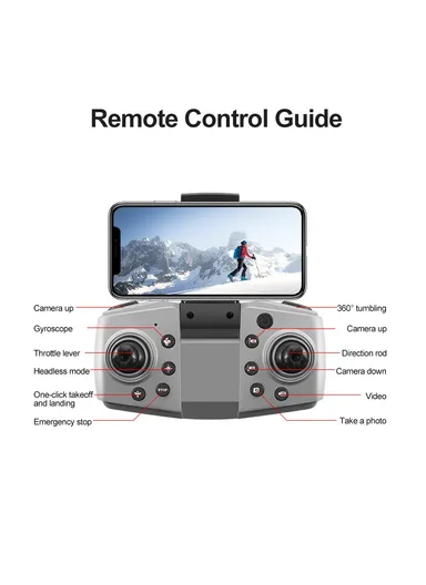 Brushless Drone Optical Flow Positioning Dual Camera HD Aerial Photography Quadcopter, Three Battery M88 