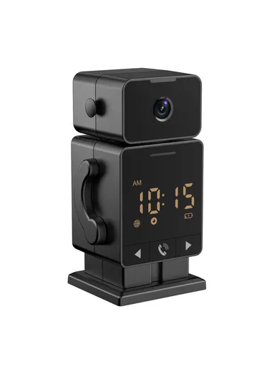  Tuya WiFi Security Camera Alarm Clock Two Way Audio Night Vision HD Surveillance Camera C11  - EU Plug