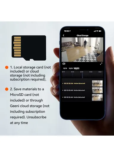 Tuya WiFi Security Camera Alarm Clock Two Way Audio Night Vision HD Surveillance Camera C11  - EU Plug