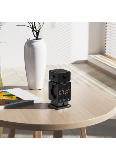  Tuya WiFi Security Camera Alarm Clock Two Way Audio Night Vision HD Surveillance Camera C11  - EU Plug