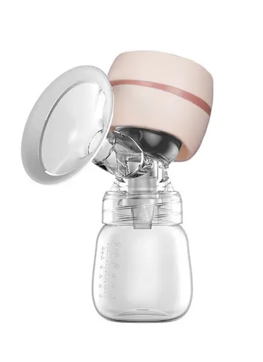 Painless Pumping Electric Breast Pump Super Quiet Baby Feeding Device ZB-003 - Pink