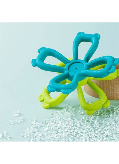 Silicone Baby Teether Baby Teething Toy Food Feeder Pacifier Baby Teether Chew Toy for Infants (BPA-Free, NO FDA Certification) - Green