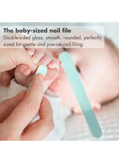 4Pcs Cartoon Owl Pattern Baby Nail Care Kit Newborn Nail Clippers Scissors Tweezers File Set - Mint Green