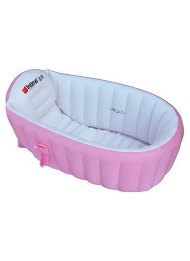 Children Shower Basin Baby Inflatable Bathtub Infant Toddler Bathing Tub  Kids Swimming Pool Kids YT-226A - Pink