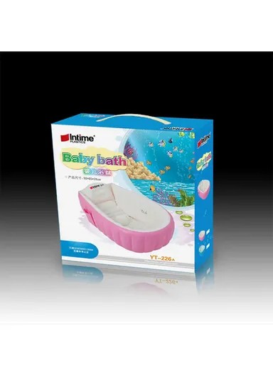 Children Shower Basin Baby Inflatable Bathtub Infant Toddler Bathing Tub  Kids Swimming Pool Kids YT-226A - Pink