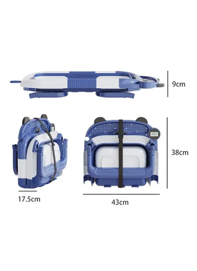 Newborn Bathtub TPE &amp; PP Infant Baby Bath Tub with Soft Cushion RJ307 - Grey