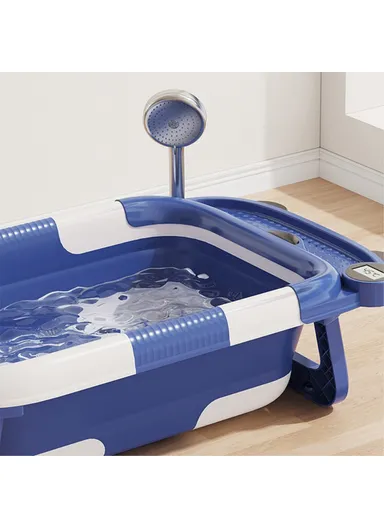 Newborn Bathtub TPE &amp; PP Infant Baby Bath Tub with Soft Cushion RJ307 - Green