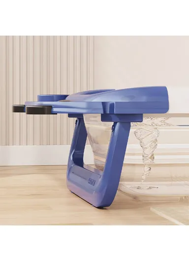 Newborn Bathtub TPE &amp; PP Infant Baby Bath Tub with Soft Cushion RJ307 - Blue