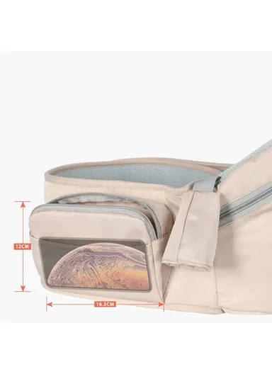 Portable Baby Carrier Toddler Sling Detachable Design Shoulder Strap Seat for Travel Outdoor Activities - Pink