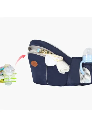 Portable Baby Carrier Toddler Sling Detachable Design Shoulder Strap Seat for Travel Outdoor Activities - Pink