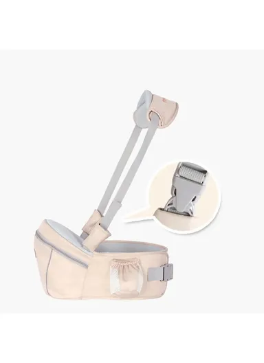 Portable Baby Carrier Toddler Sling Detachable Design Shoulder Strap Seat for Travel Outdoor Activities - Pink