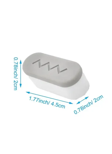 4Pcs Toilet Seat Bumpers Universal Toilet Lid Seat Buffer Spacers Self Adhesive Toilet Lid Gasket - Oval