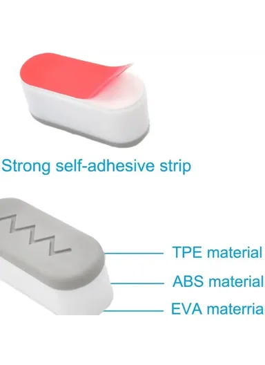 4Pcs Toilet Seat Bumpers Universal Toilet Lid Seat Buffer Spacers Self Adhesive Toilet Lid Gasket - Arc