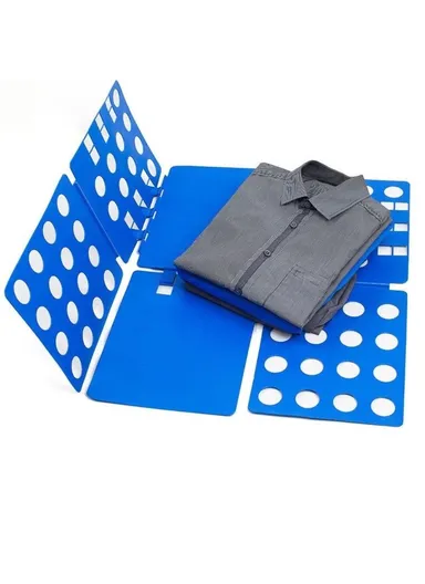 Large Adult T-Shirts Folding Board Fast Clothes Folder Board Organizer - Blue