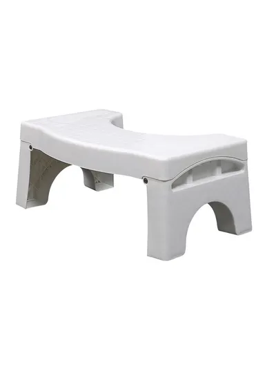 Folding Toilet Stool Squatting Aid for Children Pregnant Women Bathroom Footrest Portable Potty Step - White