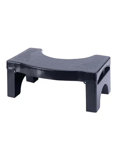 Folding Toilet Stool Squatting Aid for Children Pregnant Women Bathroom Footrest Portable Potty Step - Black