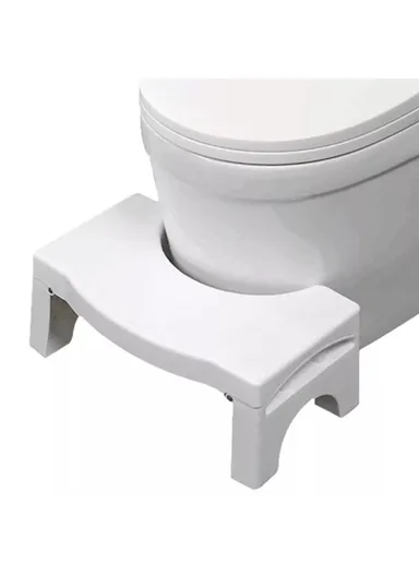 Folding Toilet Stool Squatting Aid for Children Pregnant Women Bathroom Footrest Portable Potty Step - Black