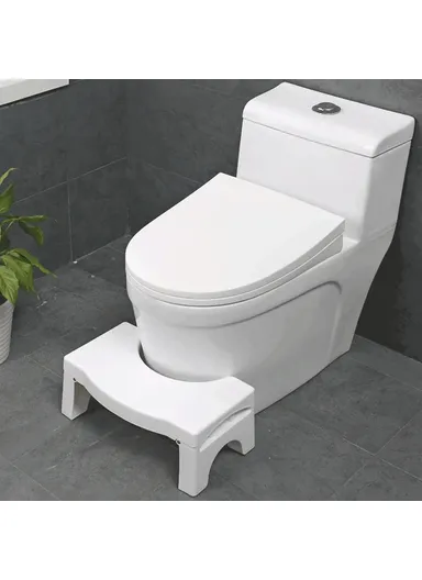 Folding Toilet Stool Squatting Aid for Children Pregnant Women Bathroom Footrest Portable Potty Step - Black