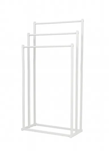 3-Tier Standing Towel Rack Bathroom Metal Towel Storage Organizer Stand - White