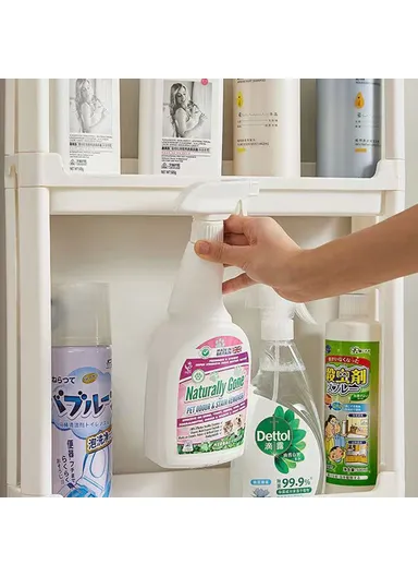 8-Tier Bathroom Door Gap Narrow Space Storage Rack 11.5cm Slim Space Saving Organizer Shelf