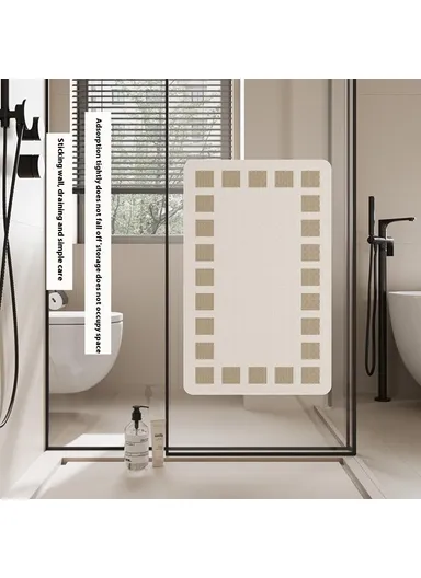 50 x 80cm For Bathtub Shower Non Slip Bath Mat Massage Dots PVC Bathroom Suction Cup Safety Pad - Grey