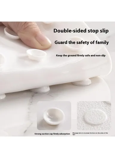 50 x 80cm For Bathtub Shower Non Slip Bath Mat Massage Dots PVC Bathroom Suction Cup Safety Pad - Green