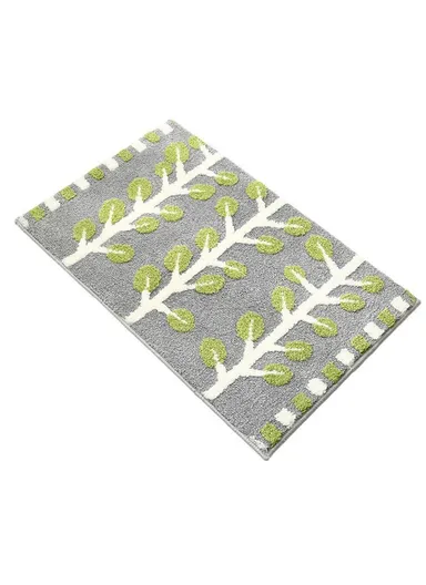 50 x 80cm Tree Pattern Faux Cashmere Rug Bathroom Carpet Water Absorbent Non Slip Floor Mat