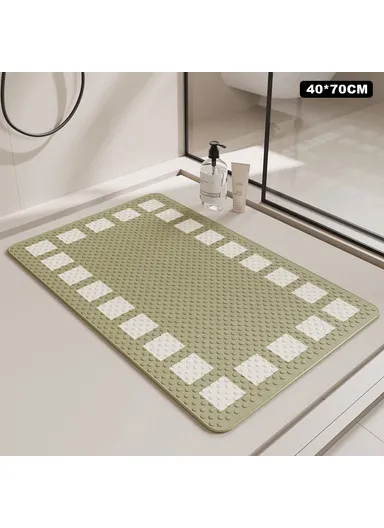 40 x 70cm For Bathtub Shower Non Slip Bath Mat Massage Dots PVC Bathroom Suction Cup Safety Pad - Green