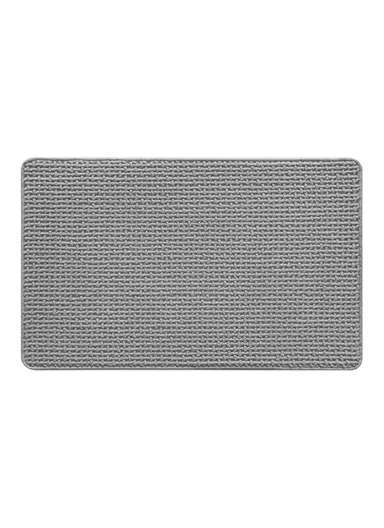 50 x 80cm Chenille Bath Mat Water Absorbent Non Slip Bathroom Rug for Doorway Entrance - Grey