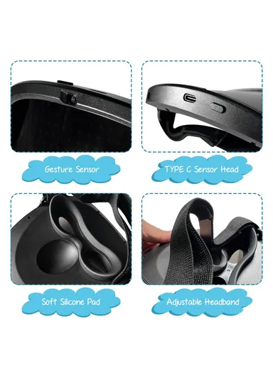 Kids LED Mask Gesture Face Changing Glowing Mask Halloween Party Carnival Dance Props