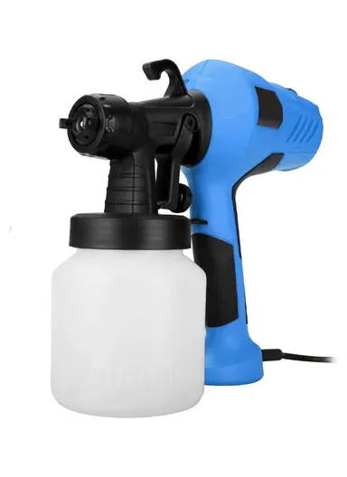 Paint Sprayer 400W Spray Gun 1000ml / s Electric Paint Gun with Adjustable Nozzle and Container for House Painting, Furniture, Fence, Cabinet HJ06 - Blue / EU Plug