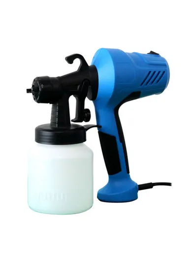 Paint Sprayer 400W Spray Gun 1000ml / s Electric Paint Gun with Adjustable Nozzle and Container for House Painting, Furniture, Fence, Cabinet HJ06 - Blue / EU Plug