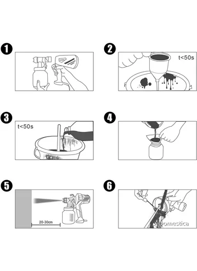 Paint Sprayer 400W Spray Gun 1000ml / s Electric Paint Gun with Adjustable Nozzle and Container for House Painting, Furniture, Fence, Cabinet HJ06 - Blue / EU Plug