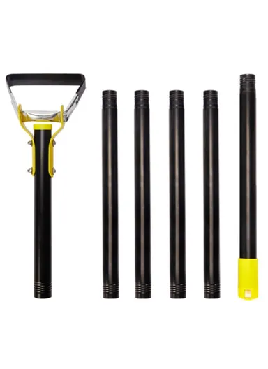 2.4m 6-Section Long Handle Hoe Garden Tool Loop Stirrup Hoe Scuffle Hoe for Weeding Gardening MYL-10
