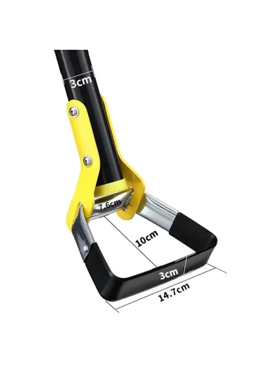 2.4m 6-Section Long Handle Hoe Garden Tool Loop Stirrup Hoe Scuffle Hoe for Weeding Gardening MYL-10