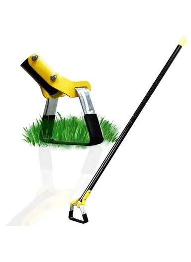 2.4m 6-Section Long Handle Hoe Garden Tool Loop Stirrup Hoe Scuffle Hoe for Weeding Gardening MYL-10