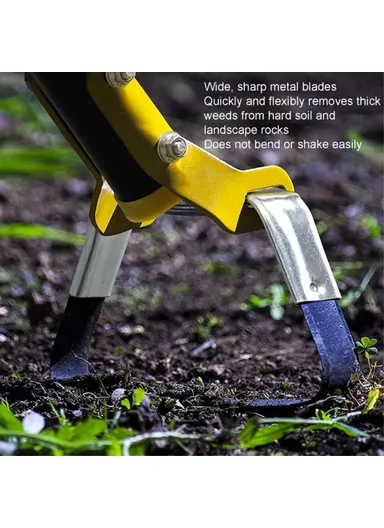 2.4m 6-Section Long Handle Hoe Garden Tool Loop Stirrup Hoe Scuffle Hoe for Weeding Gardening MYL-10