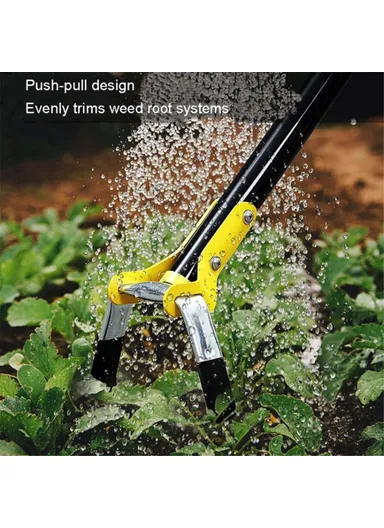 2.4m 6-Section Long Handle Hoe Garden Tool Loop Stirrup Hoe Scuffle Hoe for Weeding Gardening MYL-10