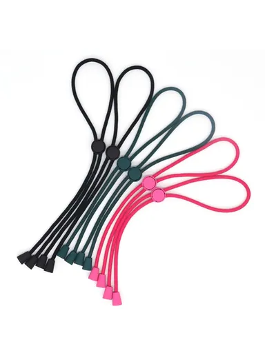 6PCS Adjustable Headbands Hair Ties for Curly Afro Hair Protective Styling Fabric Hair Accessories - Green + Rose + Black