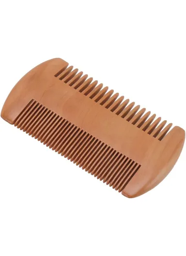 Small Baby Wool Brush and Double-Sided Comb Set Natural Soft Goat Hair Grooming Kit for Scalp Massage