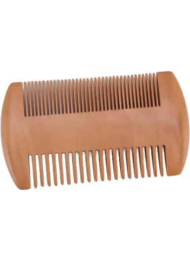 Small Baby Wool Brush and Double-Sided Comb Set Natural Soft Goat Hair Grooming Kit for Scalp Massage