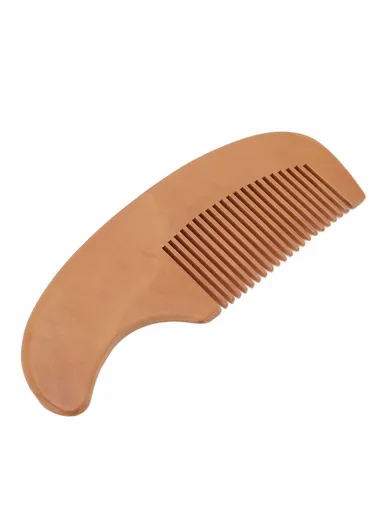 Small Baby Wool Brush and Curved Comb Set Goat Hair Brush For Newborn Scalp Massage Gentle Grooming