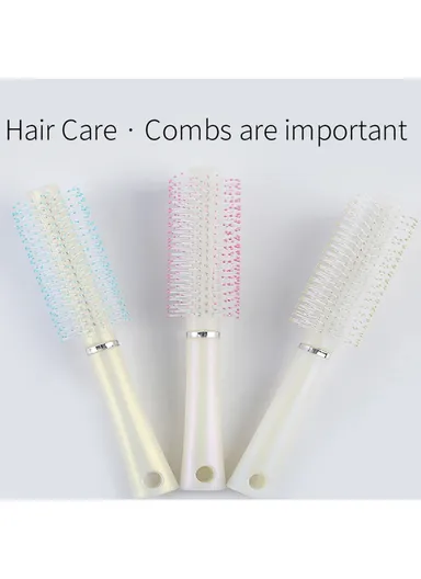 Hair Comb Hair Brush Anti-Static Curly Hair Styling Comb Massager Hairdressing Hairbrush for Barber Home Use Supplies - Blue