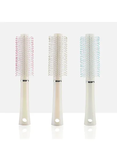 Hair Comb Hair Brush Anti-Static Curly Hair Styling Comb Massager Hairdressing Hairbrush for Barber Home Use Supplies - Pink
