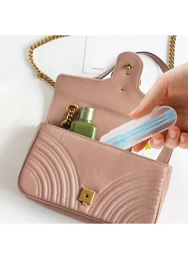 3Pcs Dual Head Nose Hair Trimmer Manual Nasal Cleaner Unisex Portable Nostril Grooming Tool - Yellow