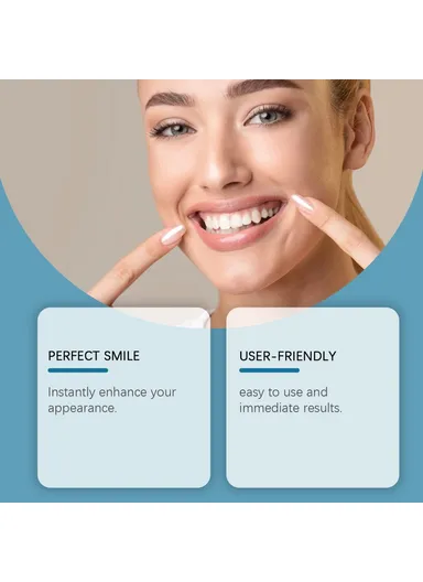 Adjustable Snap-On Dentures Resin Fake Teeth Smile Enhancer OR-A04-0391-01 