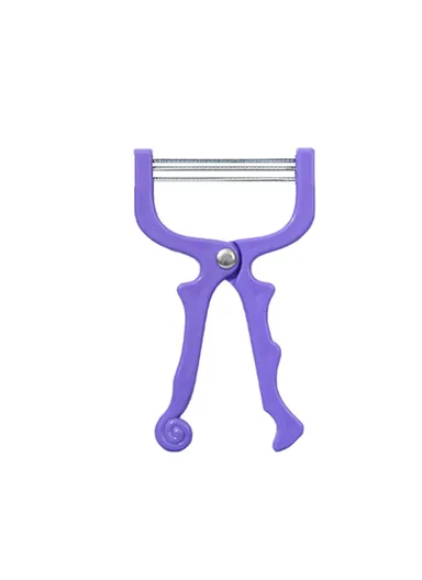 Handheld Facial Spring Rolling Epilator Women Face Lip Hair Remover GOHO HC-030 - Purple