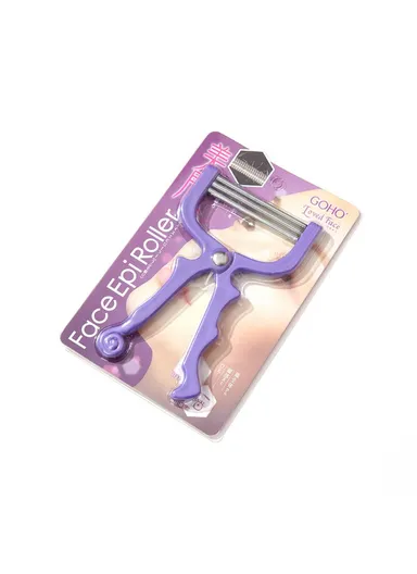 Handheld Facial Spring Rolling Epilator Women Face Lip Hair Remover GOHO HC-030 - Purple