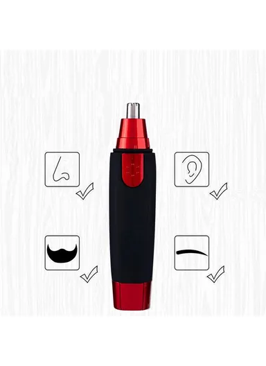 YD-105 Men Nose Hair Trimmer Electric Trimming Nose Hair Shaver Cleaning Devices - Red